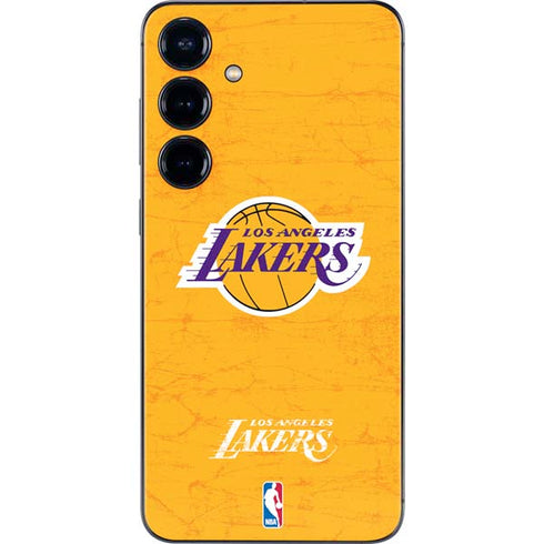 NBA Los Angeles Lakers Distressed Galaxy S25 Skin